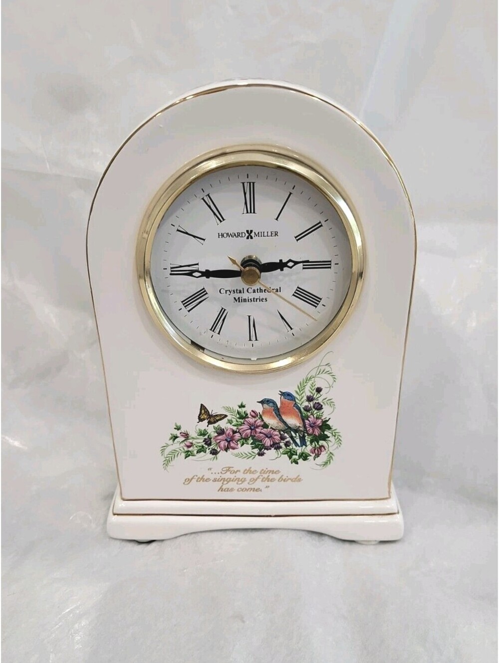 Howard Miller Clock For The Time Of Singing Of The Birds Crystal Cathedral. VTG